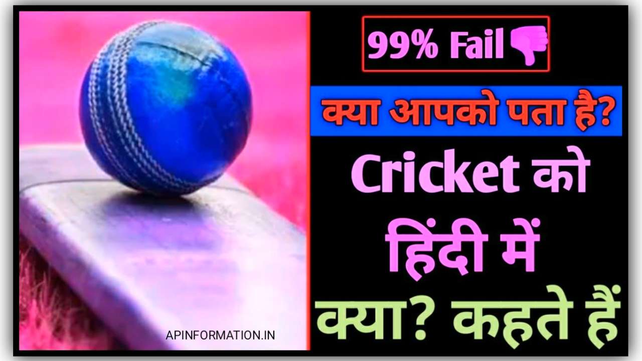 Cricket in Hindi Name Kya Hai क्रिकेट का हिंदी नाम क्या है? Cricket